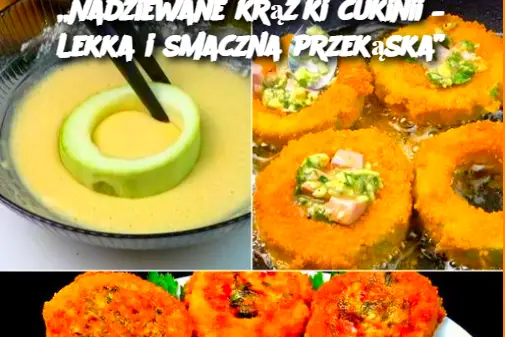 „Nadziewane krążki cukinii – Lekka i smaczna przekąska”