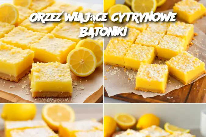 Orzeźwiające Cytrynowe Batoniki