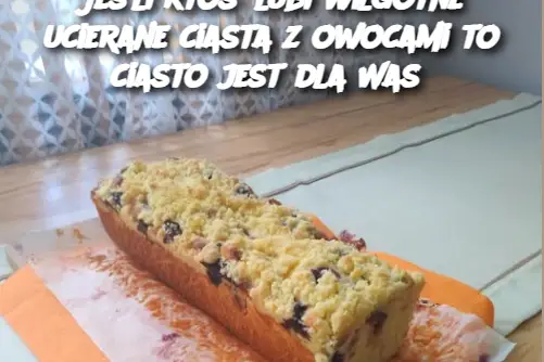 Jeśli ktoś lubi wilgotne ucierane ciasta z owocami to ciasto jest dla Was