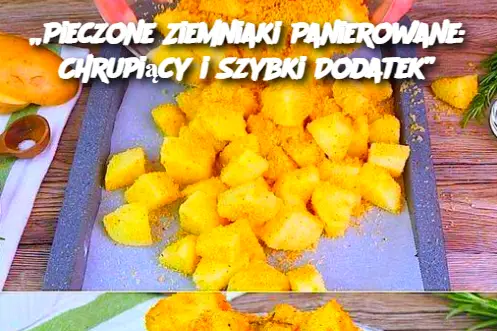 „Pieczone Ziemniaki Panierowane: Chrupiący i Szybki Dodatek”