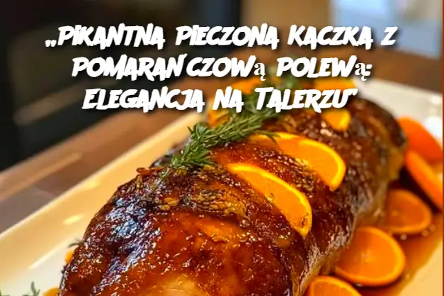 „Pikantna Pieczona Kaczka z Pomarańczową Polewą: Elegancja na Talerzu”