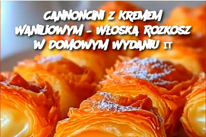 Cannoncini z Kremem Waniliowym – Włoska Rozkosz w Domowym Wydaniu