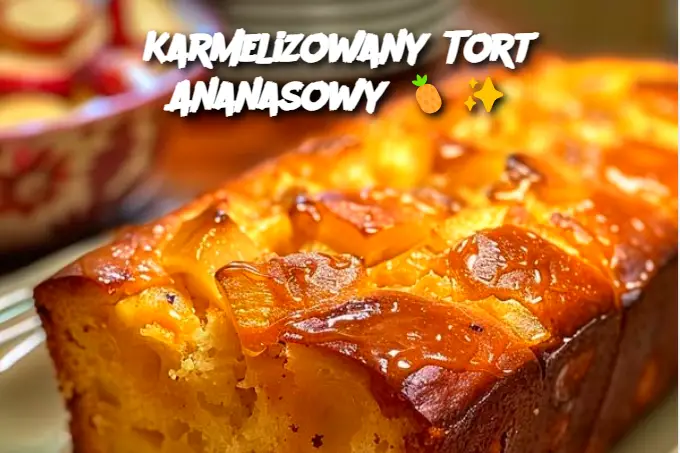 Karmelizowany Tort Ananasowy