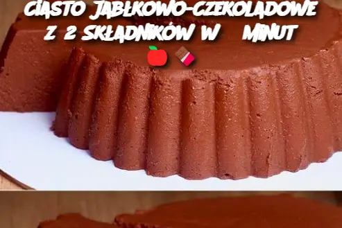 Ciasto Jabłkowo-Czekoladowe z 2 Składników w 5 Minut