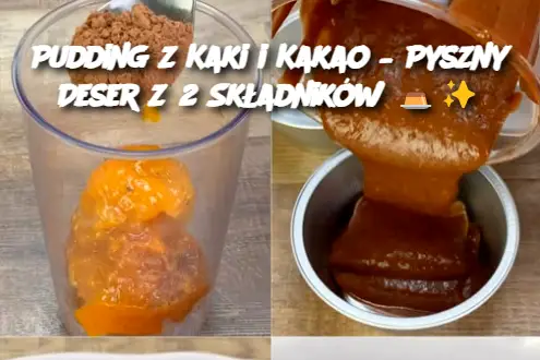 Pudding z Kaki i Kakao – Pyszny Deser z 2 Składników