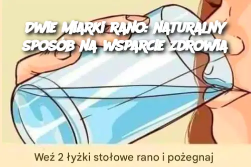 Dwie miarki rano: naturalny sposób na wsparcie zdrowia