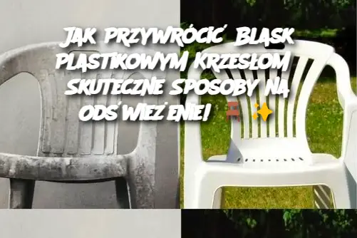 Jak Przywrócić Blask Plastikowym Krzesłom? Skuteczne Sposoby na Odświeżenie!