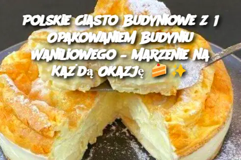 Polskie Ciasto Budyniowe z 1 Opakowaniem Budyniu Waniliowego – Marzenie na Każdą Okazję