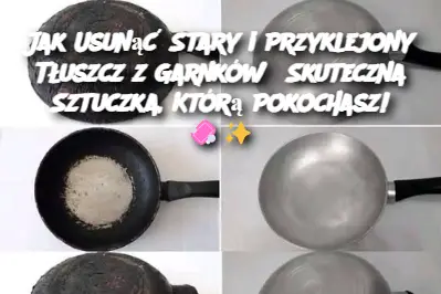 Jak Usunąć Stary i Przyklejony Tłuszcz z Garnków? Skuteczna Sztuczka, Którą Pokochasz!