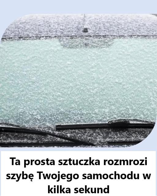 Prosta Sztuczka, Która Rozmrozi Szybę Twojego Samochodu w Mgnieniu Oka!