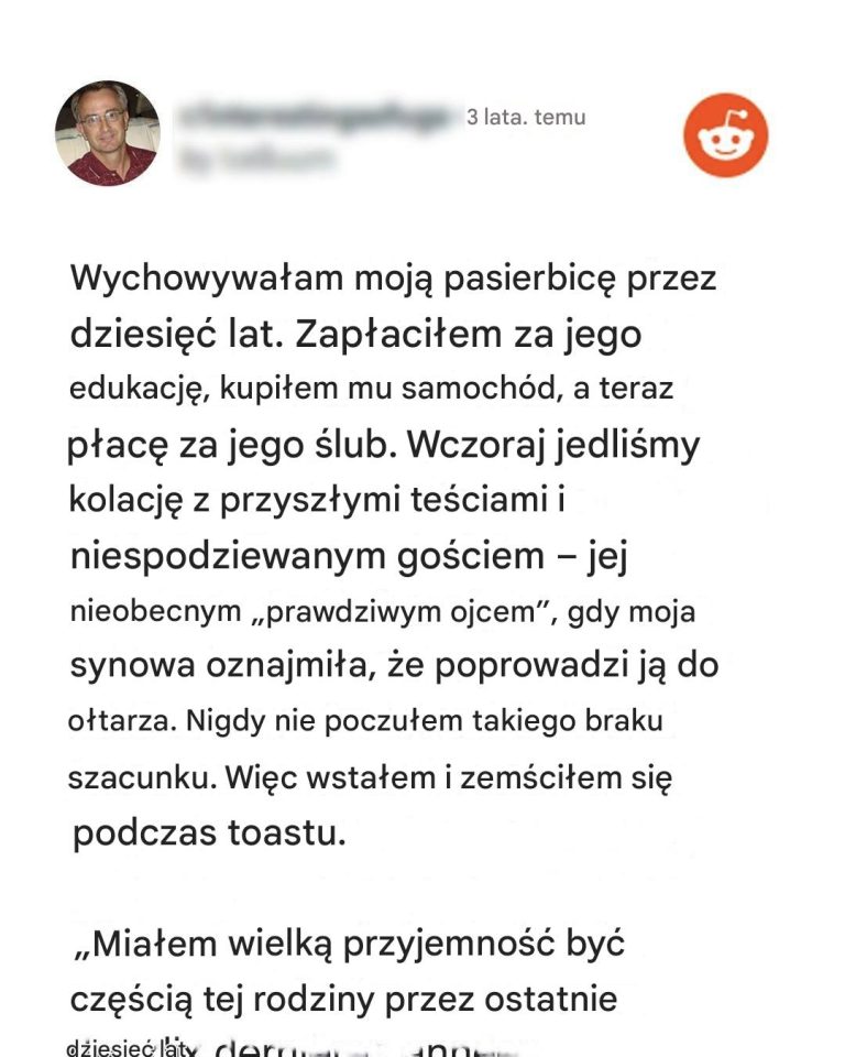 „Zapłaciłem za ślub, ale nie za to!” :Przemówienie teścia na weselu wywołuje poruszenie