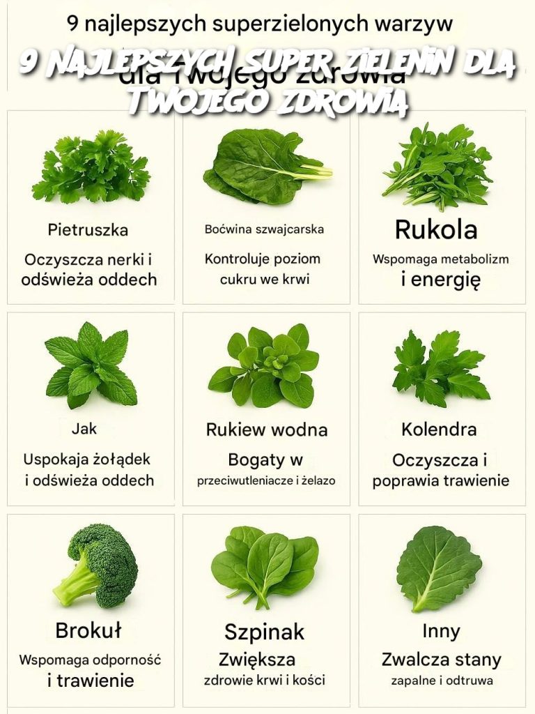9 Najlepszych Super Zielenin dla Twojego Zdrowia