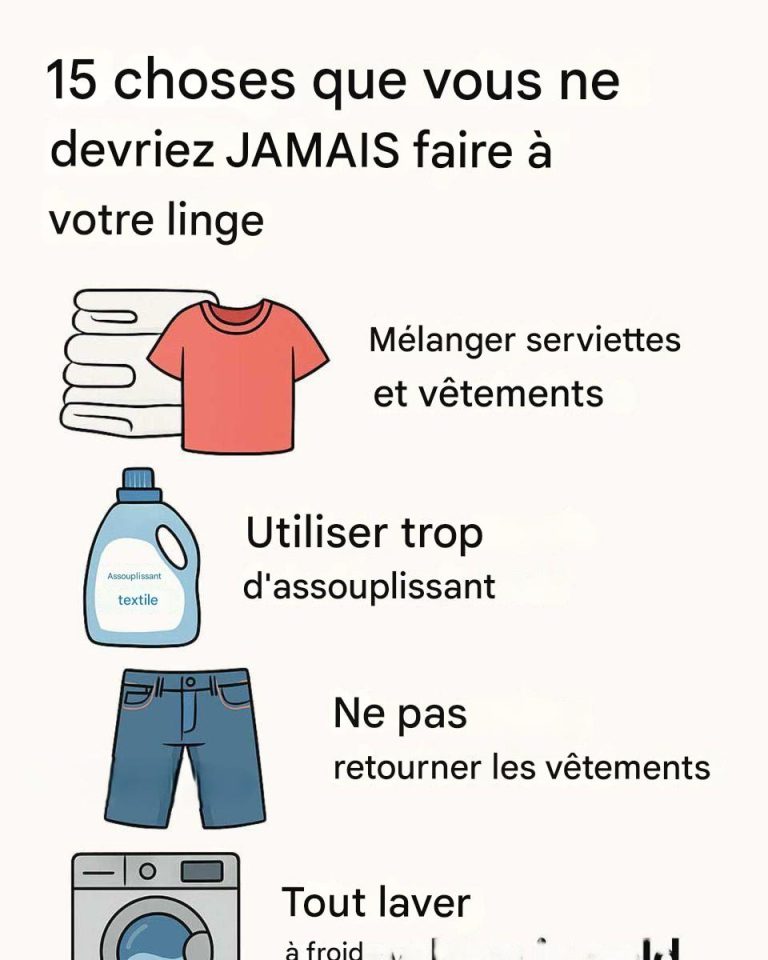 15 choses que vous ne devriez JAMAIS faire à votre linge