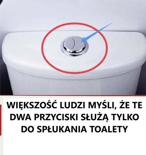 Wiele osób uważa, że te dwa przyciski służą tylko do spłukiwania wody w toalecie.