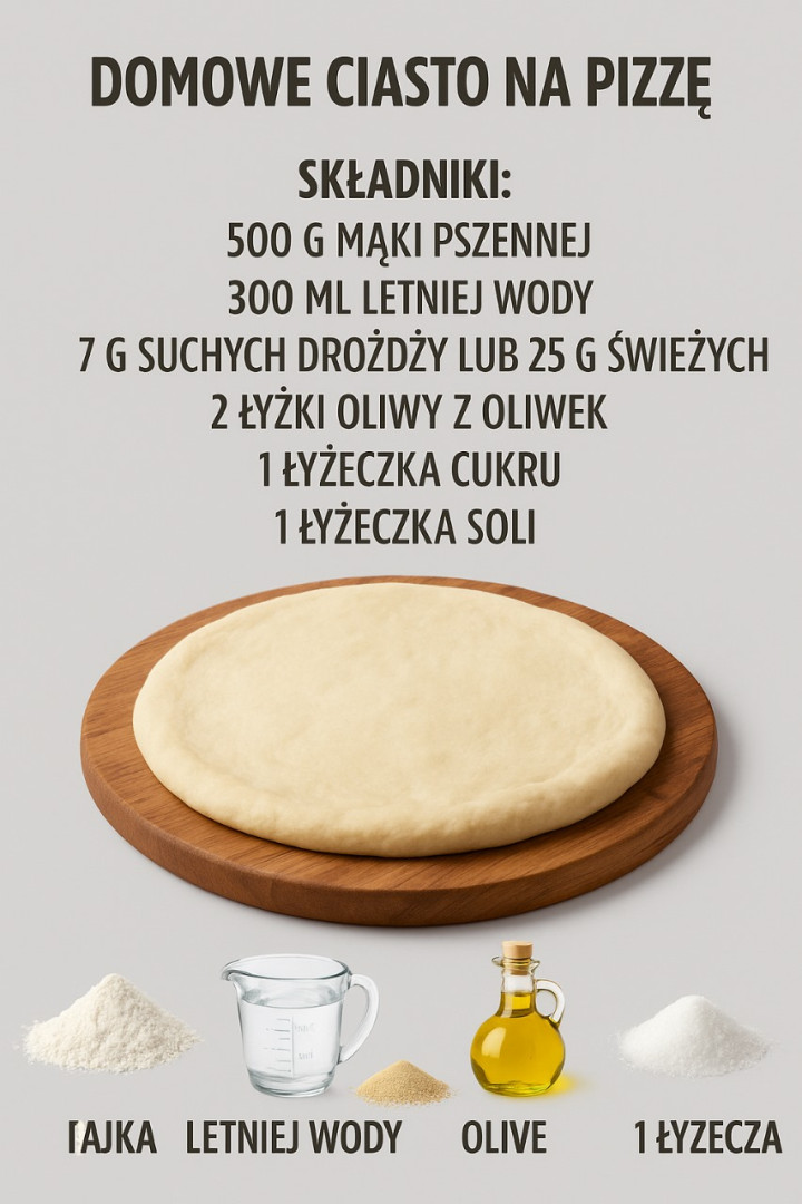 DOMOWE CIASTO NA PIZZĘ