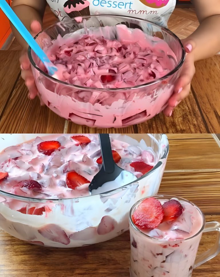 Deser jogurtowo-truskawkowy w 2 minuty, prawdziwe marzenie!