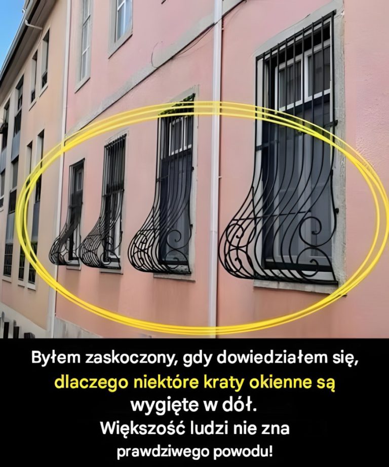 Dlaczego niektóre okna mają zakrzywione pręty? Powód może Cię zaskoczyć