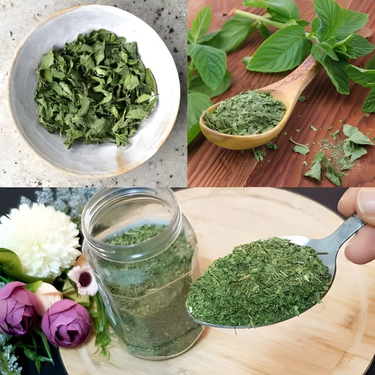 Stosuj tylko jedną łyżeczkę suszonej mięty dziennie, aby naturalnie oczyścić wątrobę