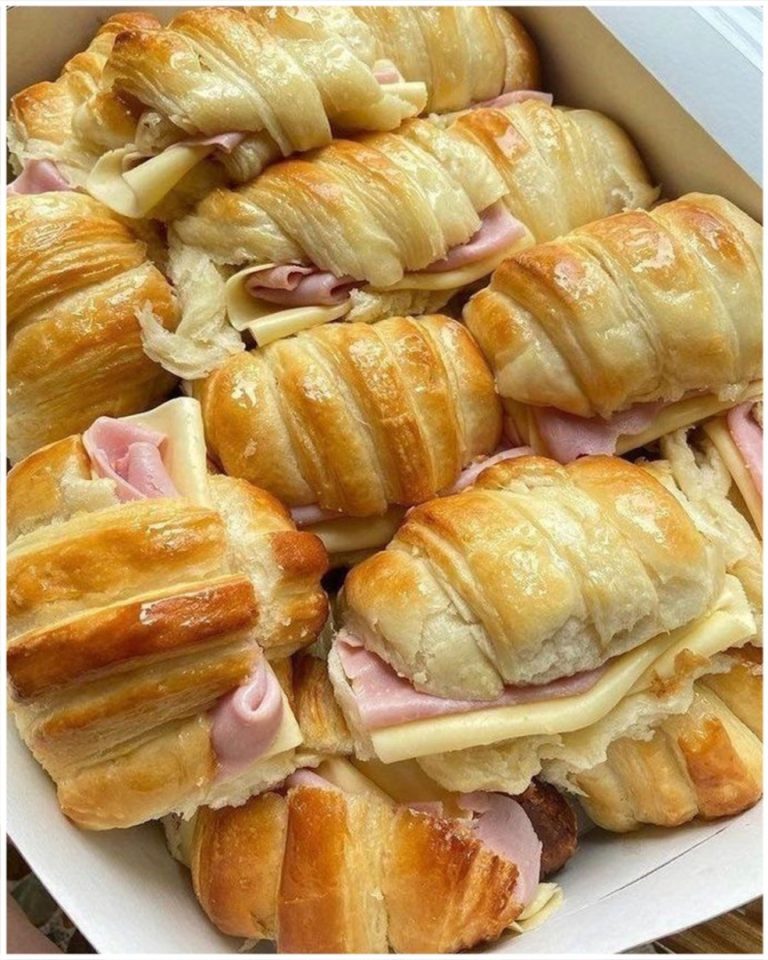 🥐 Rogaliki z ciasta francuskiego z szynką i serem ❤👌